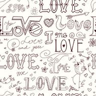 vector background love valentines day doodle N3