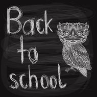 back to school chalk drawn background