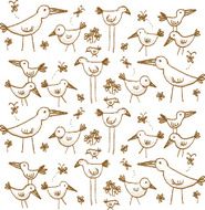 Hand Drawn Bird Pattern