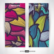 Abstract vector decorative banners set N2