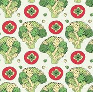 Vegetables seamless pattern N9