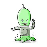 cartoon alien spaceman N40