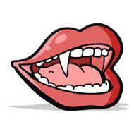 cartoon vampire mouth N41