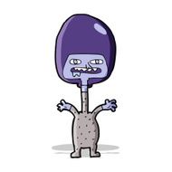 cartoon space alien N99