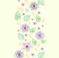 flower background concept of lines style N5