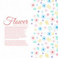 flower background concept of lines style N9