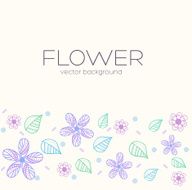 flower background concept of lines style N10