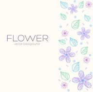 flower background concept of lines style N11