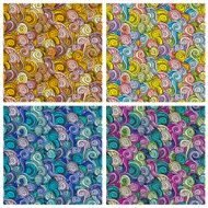 Waves and curls patterns set