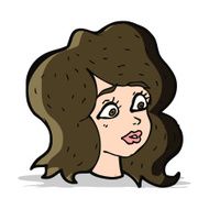 cartoon woman looking concerned N15
