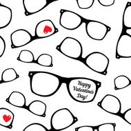 Hipster symbols Valentine&#039;s Day background N3