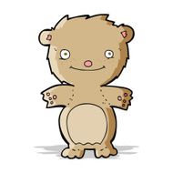 cartoon happy little teddy bear N11