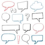 Sketched Speech Bubbles