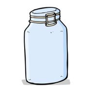 cartoon glass jar N14