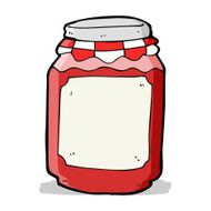 cartoon jar of jam N23