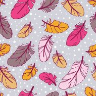 Pattern with feathers N3
