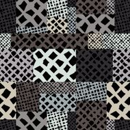 Hand drawn lines textures seamless pattern