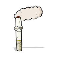 cartoon happy cigarette N14