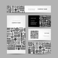 Business cards collection ethnic ornament for your design N2