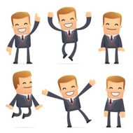 set of advisor character in different poses