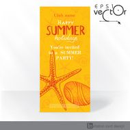 Party Invitation Card Design Template N6