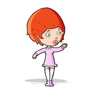 cartoon pretty woman N427
