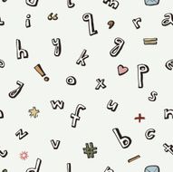 vector letters background signs N3