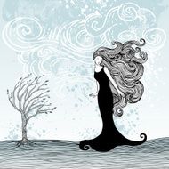 Woman in the Wind