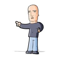 cartoon tough guy pointing N14