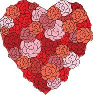 Rose Covered Valentine Heart