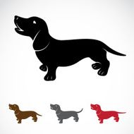 Vector image of an dog (Dachshund) N2