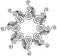Henna Frame N28