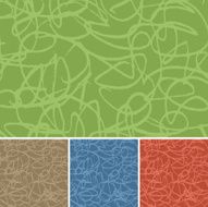 Scribble Background In Four Color Variations