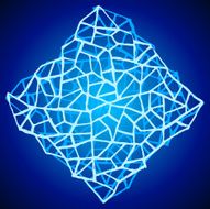 Irregular Abstract Grid Cube