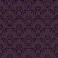 Seamless background - Ornate motif in black