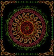 mandala with frame