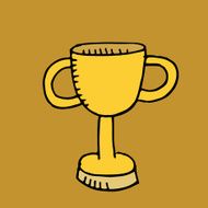 Gold trophy