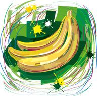 Layered banana sketch