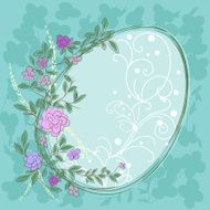 Beautiful Floral Easter Frame