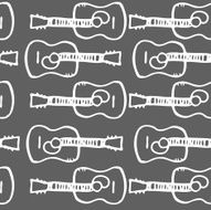 Doodle guitar background