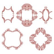 Henna Doodle Frames set