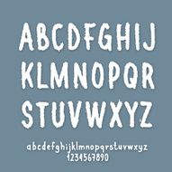 Letters and Numbers with Ragged Edge