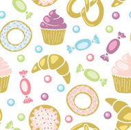 Sweets seamless pattern N8