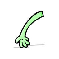 cartoon monster arm N139