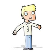 cartoon shocked man N192