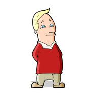 cartoon friendly man N44