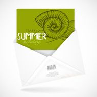 Postal Envelopes With Greeting Card N4