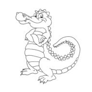 Cartoon Crocodile N142