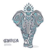 Vintage elephant illustration N2