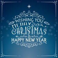 Christmas Card With Snow